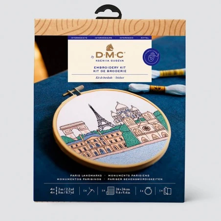 Kit De Bordado Tradicional - Monumentos Parisinos - DMC 6 Kit De Bordado Tradicional - Monumentos Parisinos - DMC - Imagen 4