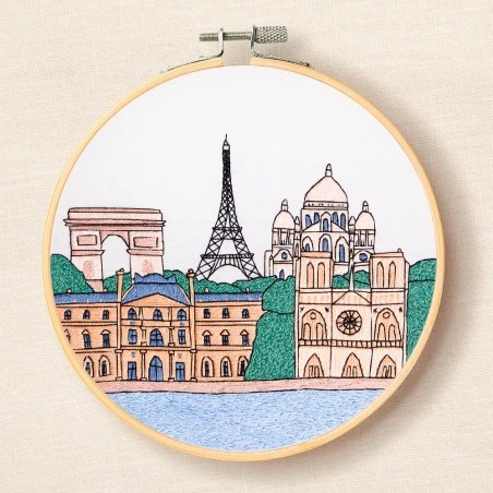 Kit De Bordado Tradicional - Monumentos Parisinos - DMC 3 Kit De Bordado Tradicional - Monumentos Parisinos - DMC