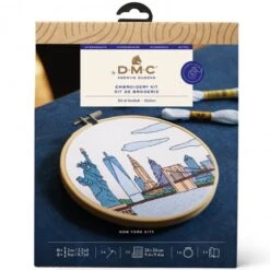 Kit De Bordado Tradicional - New York City - DMC -Las Tijeras Magicas Tienda kit de bordado tradicional new york city dmc 2