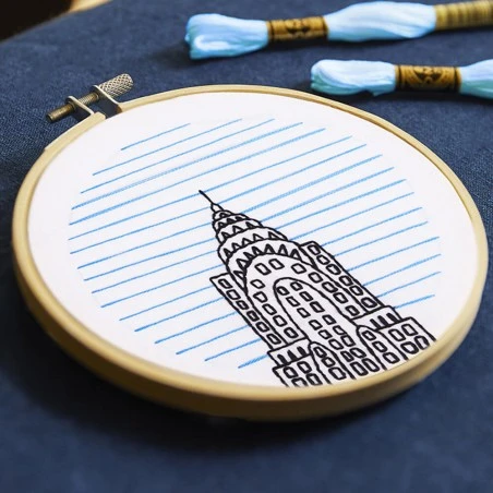 Kit De Bordado Tradicional - Rascacielos - DMC 4 Kit De Bordado Tradicional - Rascacielos - DMC - Imagen 2