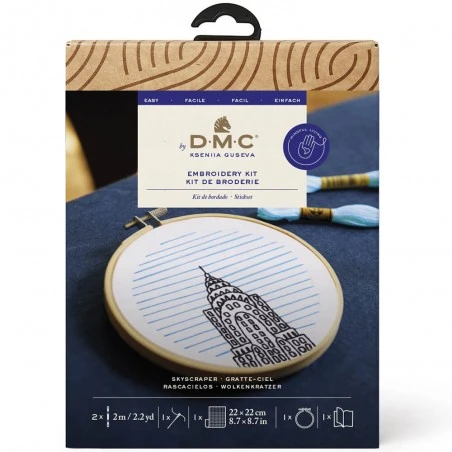 Kit De Bordado Tradicional - Rascacielos - DMC 5 Kit De Bordado Tradicional - Rascacielos - DMC - Imagen 3