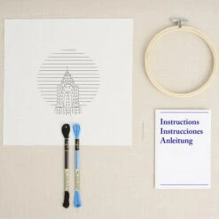 Kit De Bordado Tradicional - Rascacielos - DMC 9 Kit De Bordado Tradicional - Rascacielos - DMC -Las Tijeras Magicas Tienda kit de bordado tradicional rascacielos dmc 3