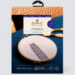 Kit De Bordado Tradicional - Torre De Pisa - DMC 9 Kit De Bordado Tradicional - Torre De Pisa - DMC -Las Tijeras Magicas Tienda kit de bordado tradicional torre de pisa dmc 3