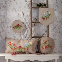 Kit De Bordado - Vintage Birds - Anchor 7 Kit De Bordado - Vintage Birds - Anchor -Las Tijeras Magicas Tienda kit de bordado vintage birds anchor 1