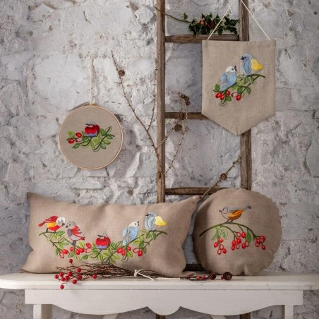 Kit De Bordado - Vintage Birds - Anchor 4 Kit De Bordado - Vintage Birds - Anchor - Imagen 2