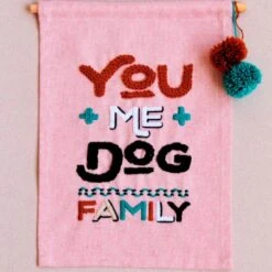 Kit De Bordado - You Me Dog Family - Katia -Las Tijeras Magicas Tienda kit de bordado you me dog family katia 1