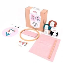 Kit De Bordado - You Me Dog Family - Katia -Las Tijeras Magicas Tienda kit de bordado you me dog family katia 4