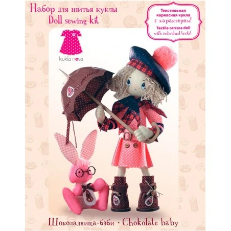 Kit De Costura Muñeca - Baby Chocolate Girl 3 Kit De Costura Muñeca - Baby Chocolate Girl