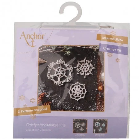 Kit De Crochet - Copos De Nieve - Anchor 5 Kit De Crochet - Copos De Nieve - Anchor - Imagen 3