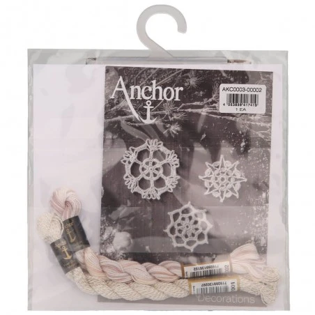 Kit De Crochet - Copos De Nieve - Anchor 6 Kit De Crochet - Copos De Nieve - Anchor - Imagen 4