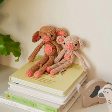 Kit De Crochet - Dúo De Monos - DMC 4 Kit De Crochet - Dúo De Monos - DMC - Imagen 2