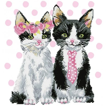 Kit De Diamond Painting - Mr & Mrs Pink - Diamond Dotz 4 Kit De Diamond Painting - Mr & Mrs Pink - Diamond Dotz - Imagen 2