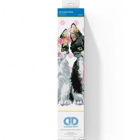 Kit De Diamond Painting - Mr & Mrs Pink - Diamond Dotz 5 Kit De Diamond Painting - Mr & Mrs Pink - Diamond Dotz - Imagen 3