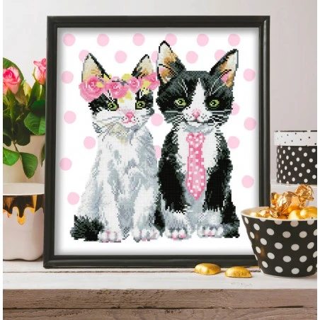 Kit De Diamond Painting - Mr & Mrs Pink - Diamond Dotz 3 Kit De Diamond Painting - Mr & Mrs Pink - Diamond Dotz