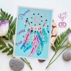 Kit De Diamond Painting - Tarjeta De Felicitación - Dreams Come True - Diamond Dotz