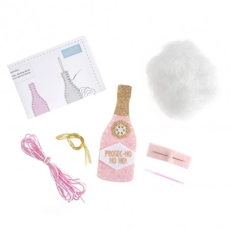 Kit De Fieltro - Botella De Champagne 4 Kit De Fieltro - Botella De Champagne - Imagen 2