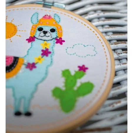 Kit De Fieltro Con Bastidor - Llama - Vervaco 5 Kit De Fieltro Con Bastidor - Llama - Vervaco - Imagen 3