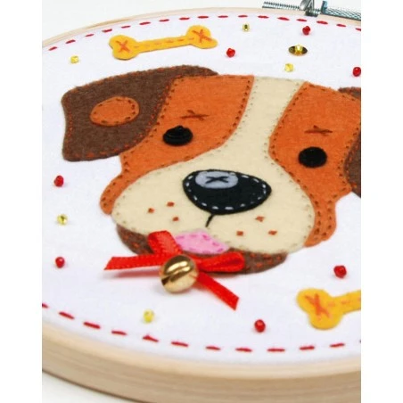 Kit De Fieltro Con Bastidor - Perro - Vervaco 4 Kit De Fieltro Con Bastidor - Perro - Vervaco - Imagen 2