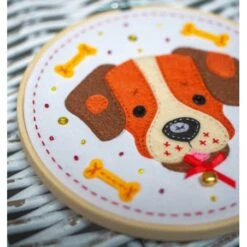 Kit De Fieltro Con Bastidor - Perro - Vervaco 7 Kit De Fieltro Con Bastidor - Perro - Vervaco -Las Tijeras Magicas Tienda kit de fieltro con bastidor perro vervaco 2