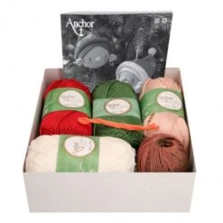 Kit De Ganchillo - Adornos De Navidad Santa Claus & Elf - Anchor