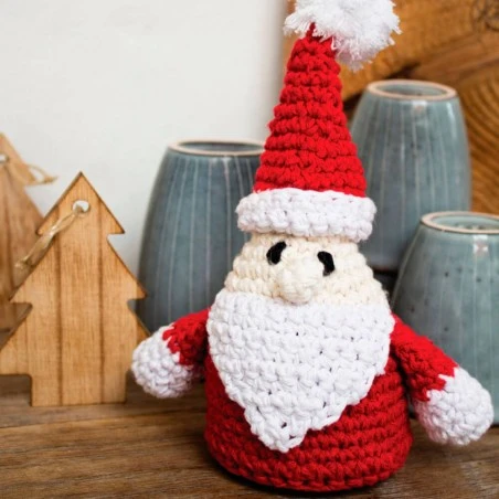 Kit De Ganchillo Amigurumi Papa Noel - Hoooked 4 Kit De Ganchillo Amigurumi Papa Noel - Hoooked - Imagen 2