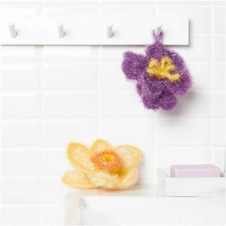 Kit De Ganchillo Bubble - Esponjas De Baño Flores De Primavera - Rico Design 7 Kit De Ganchillo Bubble - Esponjas De Baño Flores De Primavera - Rico Design - Imagen 5