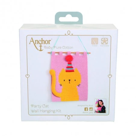 Kit De Ganchillo By Airali - Party Cat - Anchor 4 Kit De Ganchillo By Airali - Party Cat - Anchor - Imagen 2
