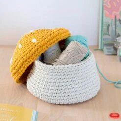 Kit De Ganchillo - Cesta Funny - Anchor -Las Tijeras Magicas Tienda kit de ganchillo cesta funny anchor 2