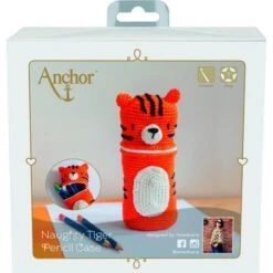 Kit De Ganchillo Estuche Para Lápices - Tigre - Anchor 6 Kit De Ganchillo Estuche Para Lápices - Tigre - Anchor -Las Tijeras Magicas Tienda kit de ganchillo estuche para lapices tigre anchor 1