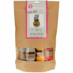 Kit De Ganchillo - Hipopótamo Helga -Las Tijeras Magicas Tienda kit de ganchillo hipopotamo helga 3