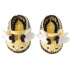 Kit De Ganchillo Ricorumi Baby Booties. Bee - Rico Design -Las Tijeras Magicas Tienda kit de ganchillo ricorumi baby booties bee rico design 4