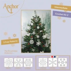 Kit De Ganchillo - The Snowflakes Collection - Anchor -Las Tijeras Magicas Tienda kit de ganchillo the snowflakes collection anchor 1