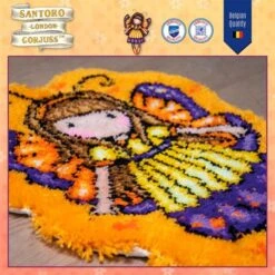 Kit De Latch Hook - Alfombra Gorjuss Uplifted - Vervaco -Las Tijeras Magicas Tienda kit de latch hook alfombra gorjuss uplifted vervaco 3