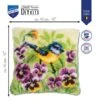 Kit De Latch Hook - Blue Tit On Pansies - Vervaco 1 Kit De Latch Hook - Blue Tit On Pansies - Vervaco -Las Tijeras Magicas Tienda kit de latch hook blue tit on pansies vervaco