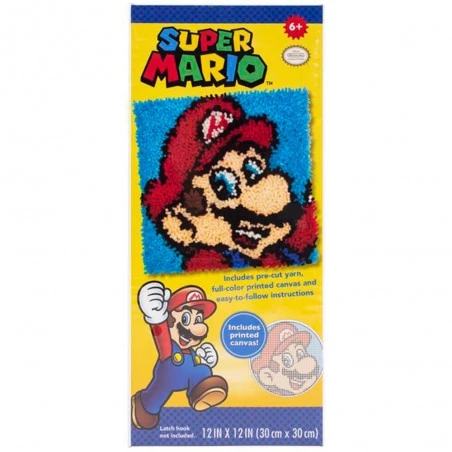 Kit De Latch Hook - Mario Bros - Dimensions 4 Kit De Latch Hook - Mario Bros - Dimensions - Imagen 2