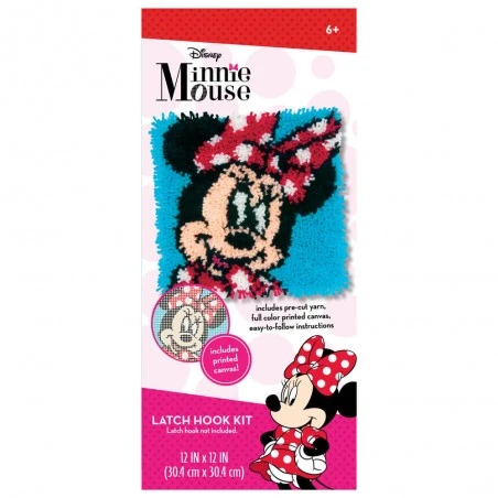 Kit De Latch Hook - Minnie - Dimensions 4 Kit De Latch Hook - Minnie - Dimensions - Imagen 2