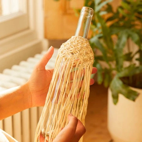 Kit De Macramé - Frascos Decorados - DMC 5 Kit De Macramé - Frascos Decorados - DMC - Imagen 3