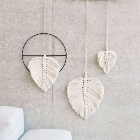 Kit De Macramé - Leaves - Rico Design 3 Kit De Macramé - Leaves - Rico Design