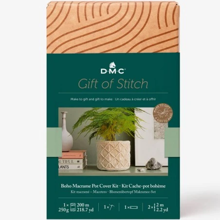 Kit De Macramé - Macetero Bohemia - DMC 6 Kit De Macramé - Macetero Bohemia - DMC - Imagen 4