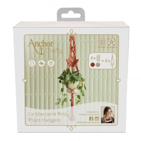 Kit De Macramé Macetero Colgante Artsy - Anchor 5 Kit De Macramé Macetero Colgante Artsy - Anchor - Imagen 3