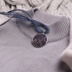 Kit De Micro Bordado Collar - Blues -Las Tijeras Magicas Tienda kit de micro bordado collar blues 2