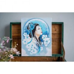 Kit De Pintar Por Números - Asian Lady In Blue - Lanarte 7 Kit De Pintar Por Números - Asian Lady In Blue - Lanarte -Las Tijeras Magicas Tienda kit de pintar con numeros asian lady in blue lanarte 2