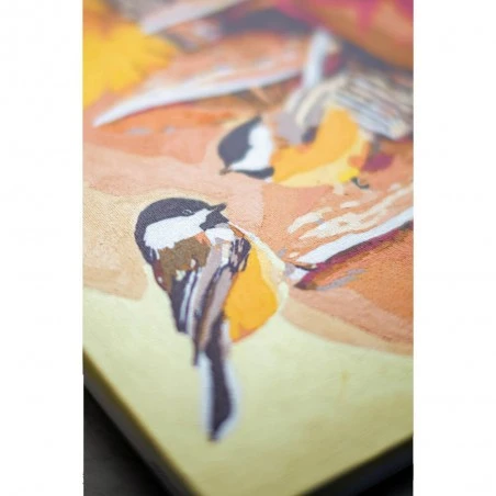 Kit De Pintar Por Números - Pájaros Entre Hojas - Vervaco 4 Kit De Pintar Por Números - Pájaros Entre Hojas - Vervaco - Imagen 2