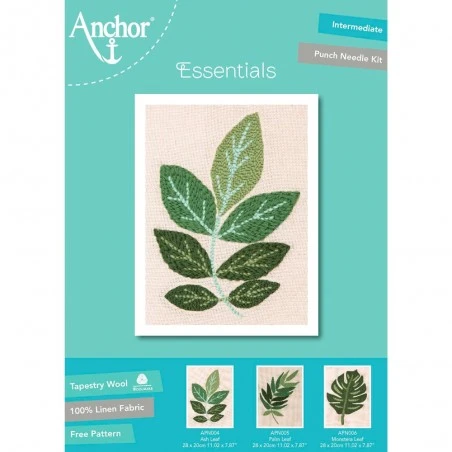 Kit De Punch Needle - Ash Leaf - Anchor 3 Kit De Punch Needle - Ash Leaf - Anchor