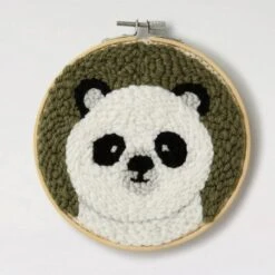 Kit De Punch Needle - Bebé Panda - DMC
