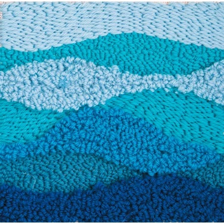 Kit De Punch Needle - Blue Wave - Anchor 4 Kit De Punch Needle - Blue Wave - Anchor - Imagen 2