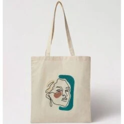 Kit De Punch Needle - Tote Bag Con Retrato Line Art - DMC