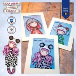 Kit De Punto Cruz Set De 3 Tarjetas De Felicitación Gorjuss - Vervaco -Las Tijeras Magicas Tienda kit de punto cruz tarjeta felicitacion gorjuss vervaco 3