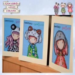 Kit De Punto Cruz Set De 3 Tarjetas De Felicitación Gorjuss - Vervaco -Las Tijeras Magicas Tienda kit de punto cruz tarjeta felicitacion gorjuss vervaco 4