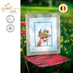 Kit De Punto Cruz - Zorro Con Corona De Flores - Lanarte 7 Kit De Punto Cruz - Zorro Con Corona De Flores - Lanarte -Las Tijeras Magicas Tienda kit de punto cruz zorro con corona de flores lanarte 2